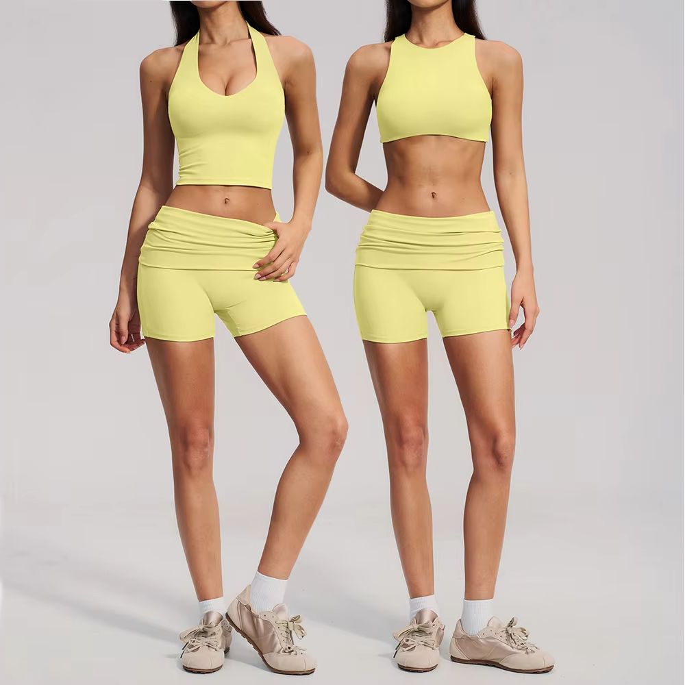 2 Parça Yoga Kıyafeti Kadın At - Compression Shorts Athletes incelemesi ve fiyatı